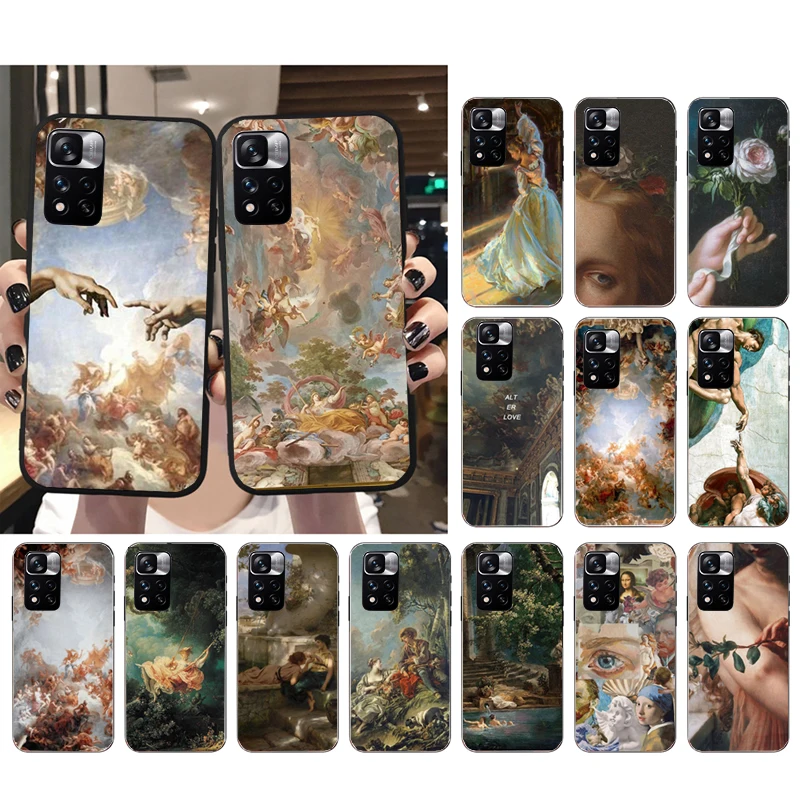 Renaissance art Painting Phone Case For Xiaomi Redmi note 13 12 Pro 11S 11 10 Pro 10S 12S Redmi 10 9C 13C 12