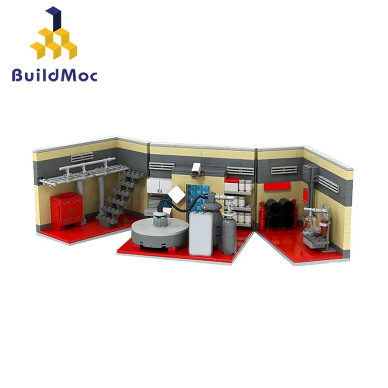 

BuildMoc American TV Show Classic Breaking Bad Laboratory Building Blocks Kit Lab House Bricks Idea Toys For Children Kids Gifts