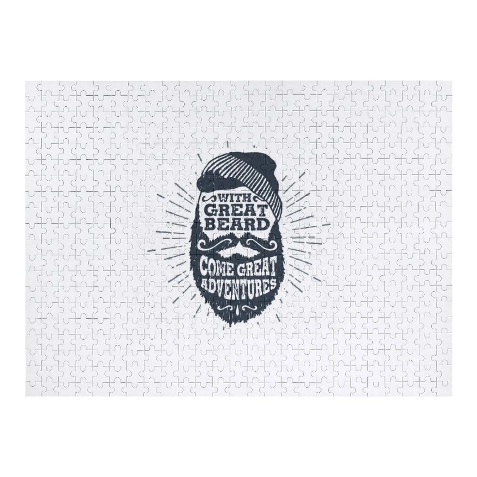 偉大なひげには偉大な冒険が訪れる ジグソーパズル 子供向け木製組み立てパズル パーソナライズされたギフトアイデア パズル