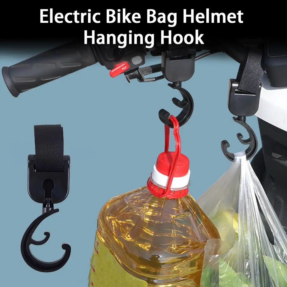 Helmet Hook  Universal Easy Installation Black  Motorcycle Electric Scooter Hook Bike Hanging Accessories