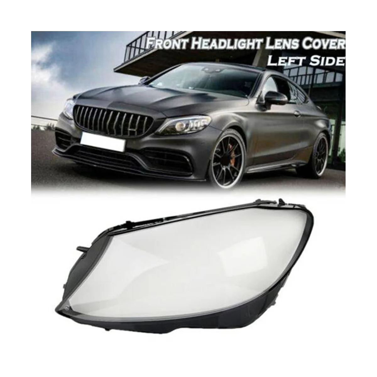 

Headlight Housing Headlight Cover Headlight Cover Car for Medesys Mercedes Benz W205 C180 C200 C260L C280 C300 2015-2017