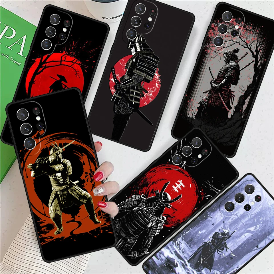 Japan Samurai Ninja Ronin For Samsung Galaxy S24 Ultra S21 S22 S8 S9 S10E Note 10 20 Plus FE S23 Phone case Cover Coque