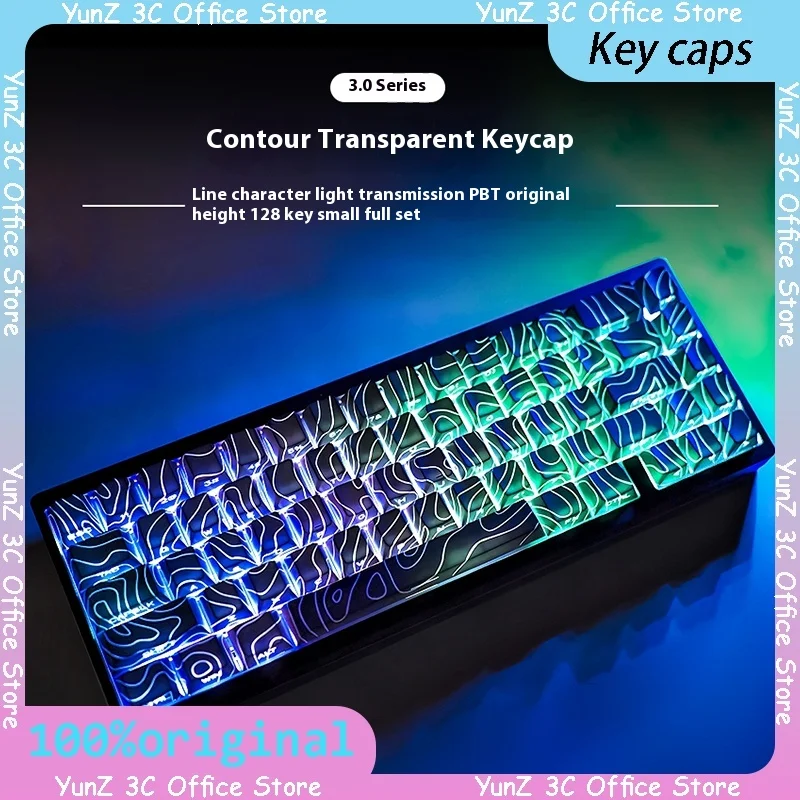 Vica keycap linea di contorno 3.0 modello traslucido keycap personalità incisione laterale PBT altezza originale di fabbrica woting personalizzazione