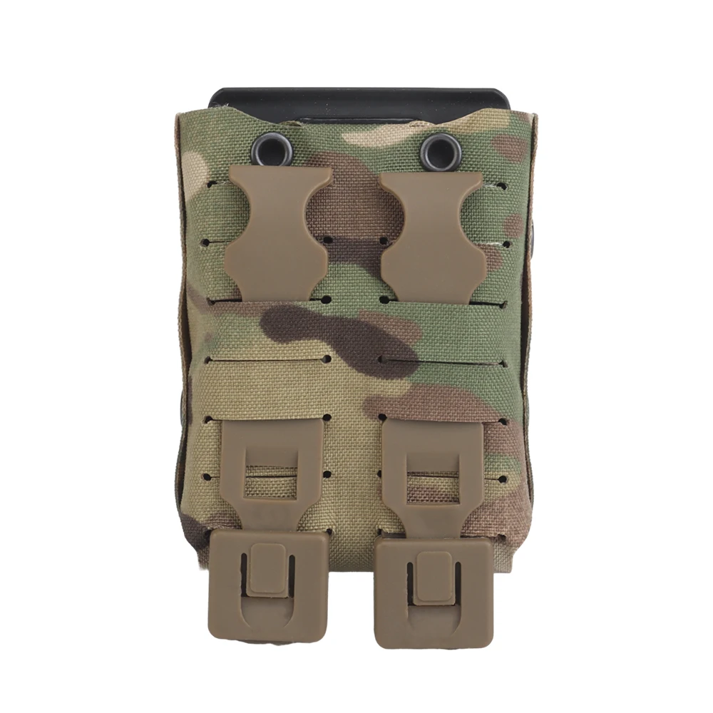 Tactical 5.56 7.62 Magazine Pouch Built-in Nylon Support Holder AR15 M4 Hunting Shooting Rifle Mag Pouch MOLLE Combat Belt Gear