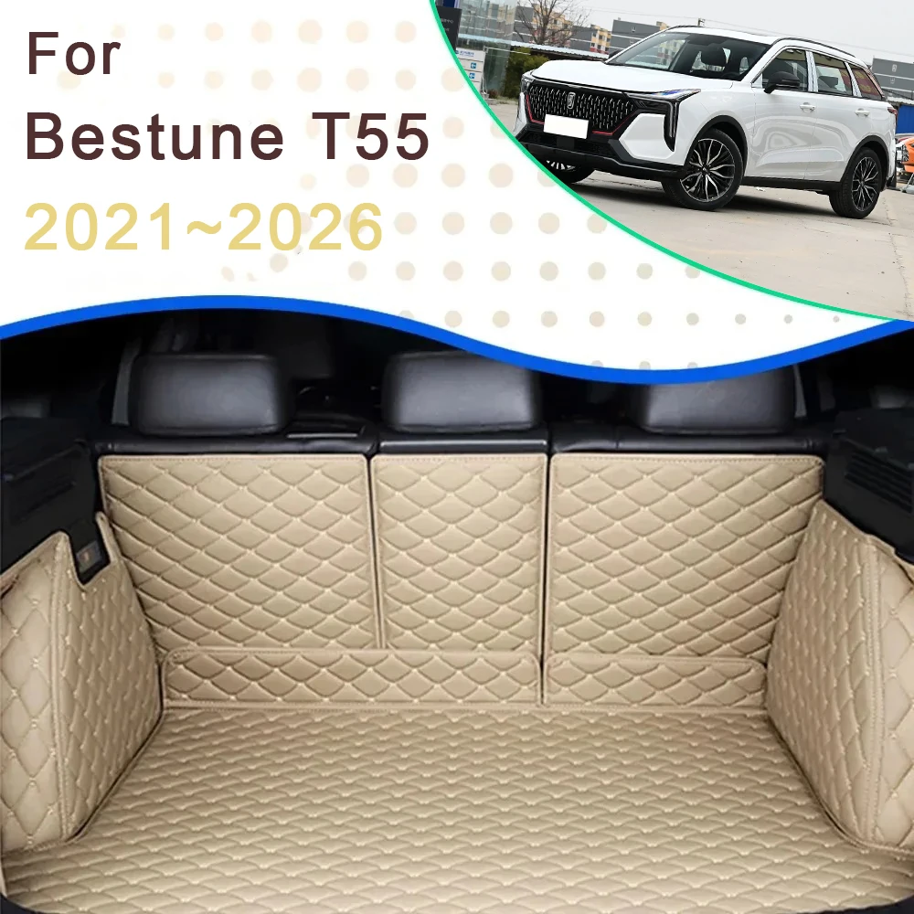 

Car Trunk Cargo Liner For FAW Bestune T55 2021 2022 2023 2024 2025 2026 Rug Rear Boor Mats Carpet Storage Pads Auto Accessories