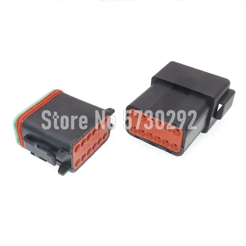 12P 1.6 Series Car Cable Plug Automotive Window Plastic Housing Wiring Harness Socket For Excavator Crane DT04-12P DT04-12S