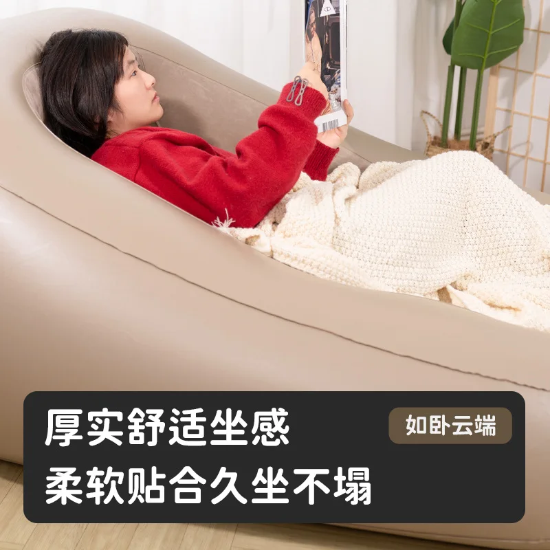

Lounger sofa can lie and sleep in bedroom single recliner Huge tatami mesh red room human kennel