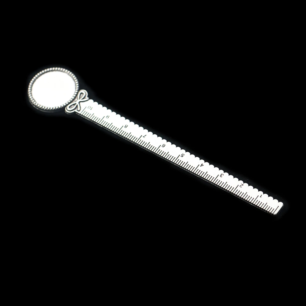 10 レトロブックマークシルバーメタル事務用品キッズギフトクリエイティブブックマーク定規実用的な読書アクセサリー学校