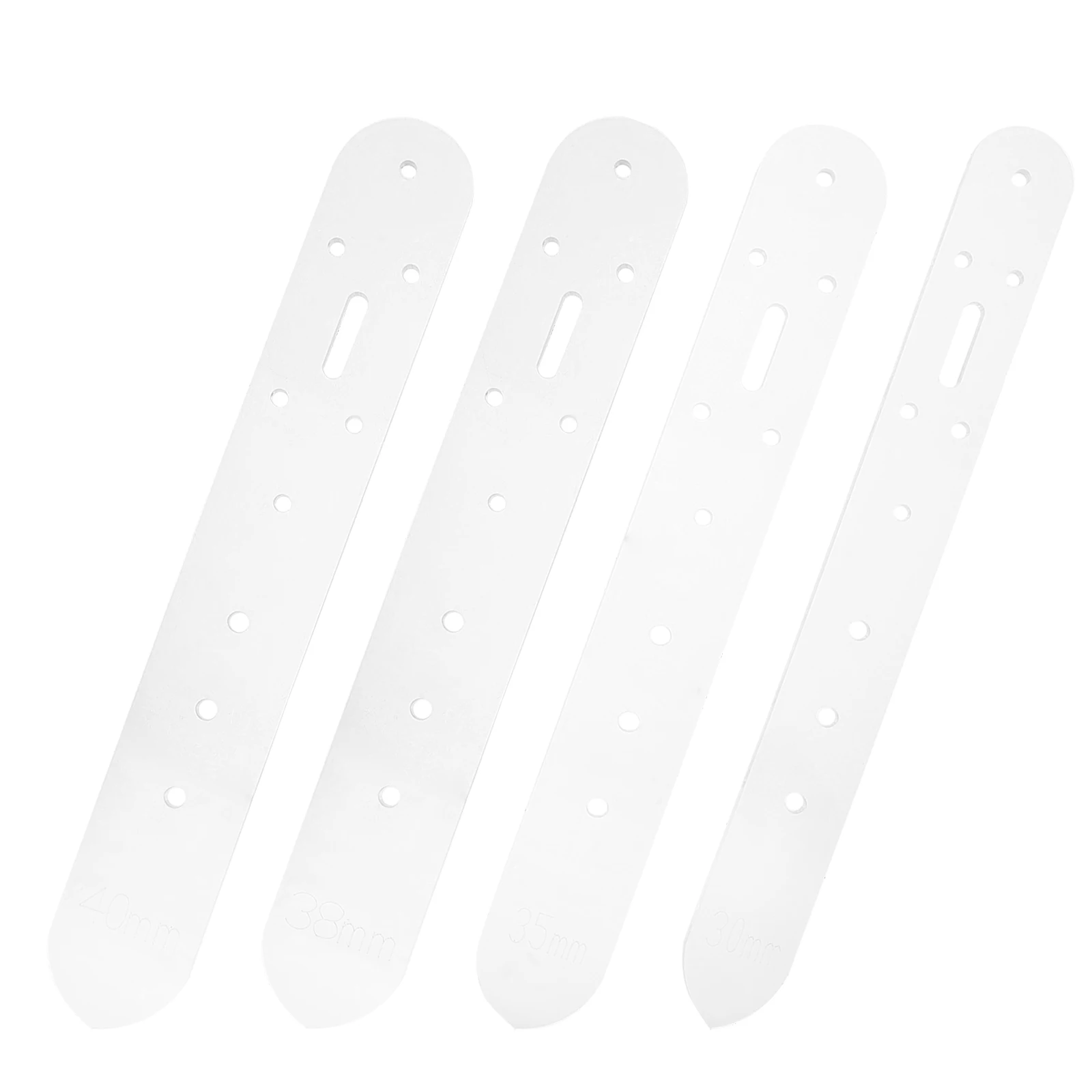 

4Pcs Belt Hole Punch Spacing Template Heavy Duty Alignment Guide for DIY Belt Hole Positioning Punch Template
