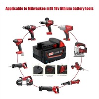 18V Li ion Battery Compatible With Milwaukee M18 Power Tools Long Lasting Rechargeable Battery Pack For Cordless Tools