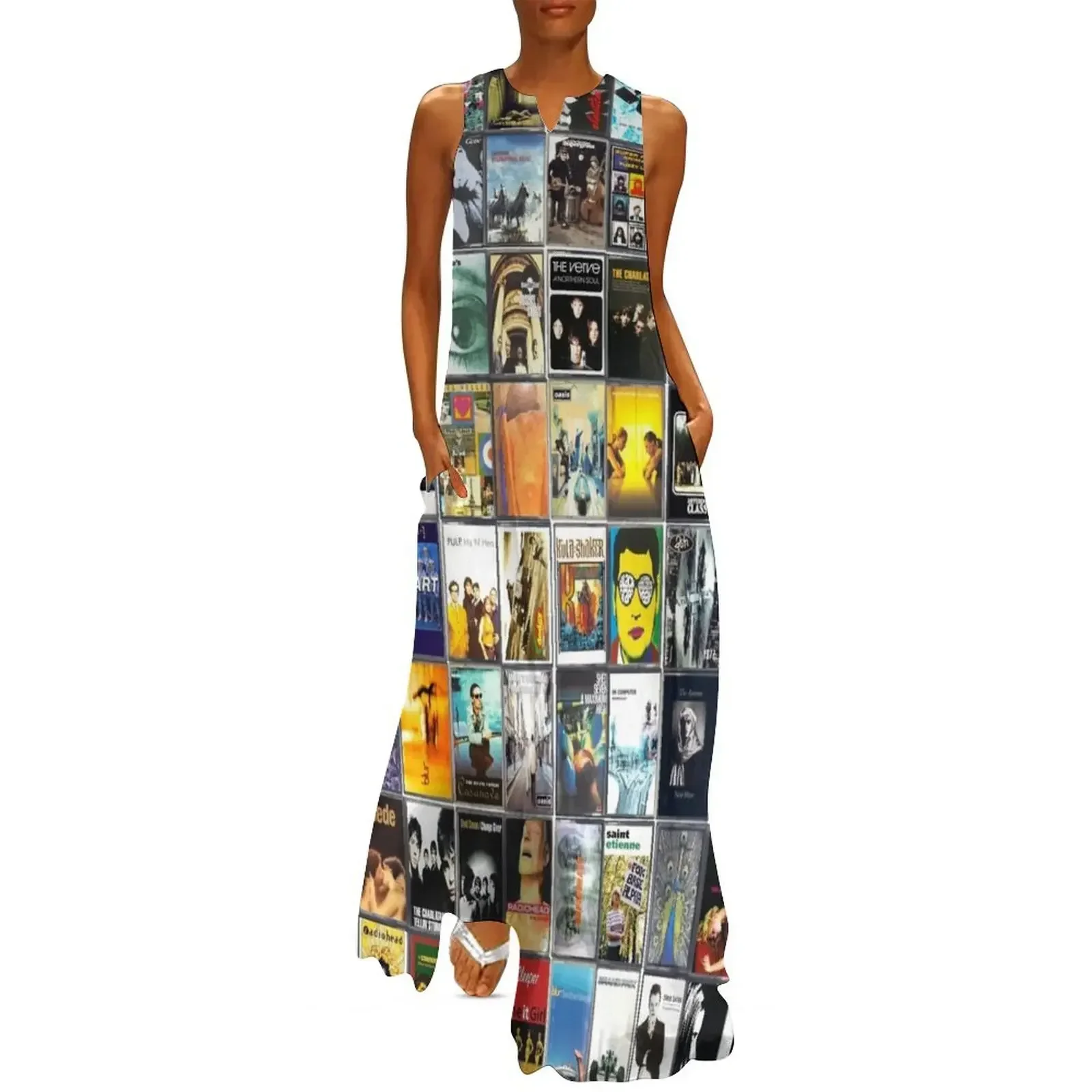 

The Best of Britpop - Vintage Cassette Album Cover Art Long Dress womans clothing dresses summer summer dress women 2025 Dress