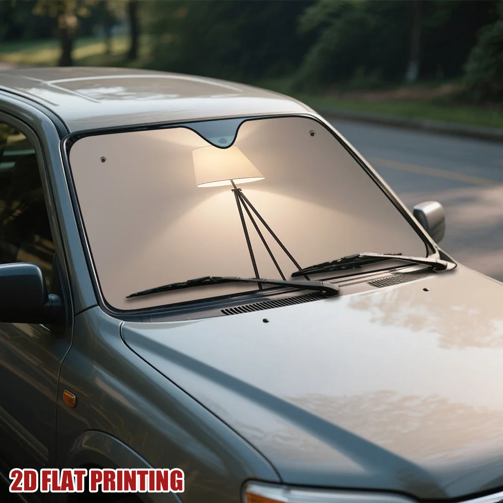 قطعة واحدة من مصباح السيارة ثلاثي القوائم الحديث بتصميم حاجب من الشمس - يجب اقتناؤه للركاب، يقلل من وهج المقصورة ومثالي لفراوح الغداء أو بيكو