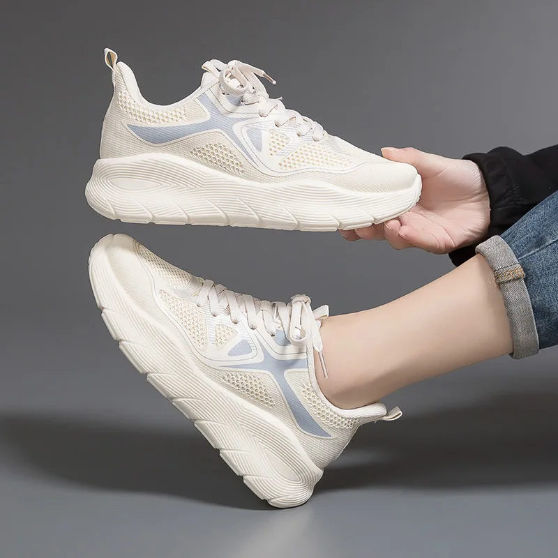 

2025 The New Breathable Women Sneakers Platform Sneakers Couple Running Shoes Summer Casual Shoes Zapatos De Mujer