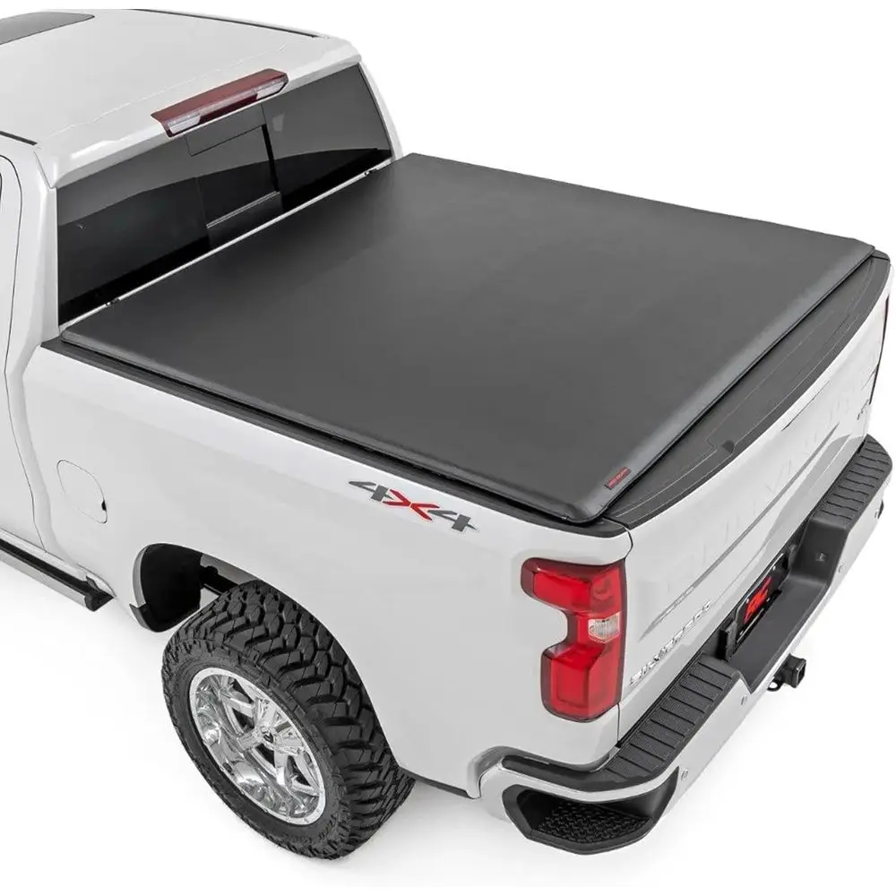 

Soft Roll-Up Truck Bed Cover for Chevy Silverado & GMC Sierra 1500 (2019-2026) - Fits 5'10 (69.9") Short Bed, Weather-Resistant