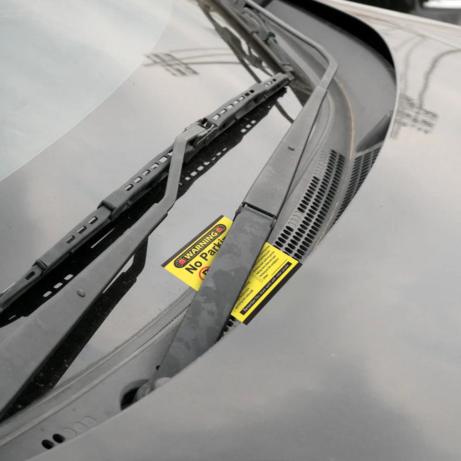 

100pcs ParkingViolationCards FunnyNotes BadCitationSticker CarWarningStickers HumorousNotes EffectiveReminder Solution