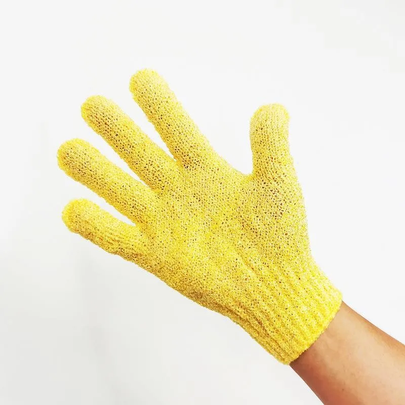 Bath for Peeling Exfoliating Mitt Glove Scrub Gloves Resistance Wash Skin Moisturizing SPA Foam Body Massage Sponge Cleaner Tool