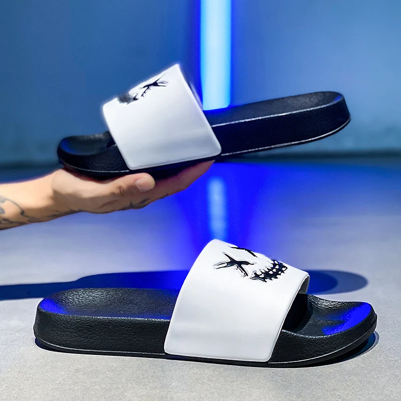 

Summer Men Shoe Large Size36-48 Slippers Indoor Outdoor Casual Non-slip Beach Shoes For Women Breathable Home-based