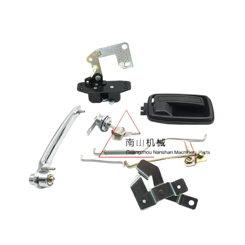 For Sumitomo SH60/120 210 220 240A1/A2 cab door lock assembly inner and outer handle lock cylinder excavator