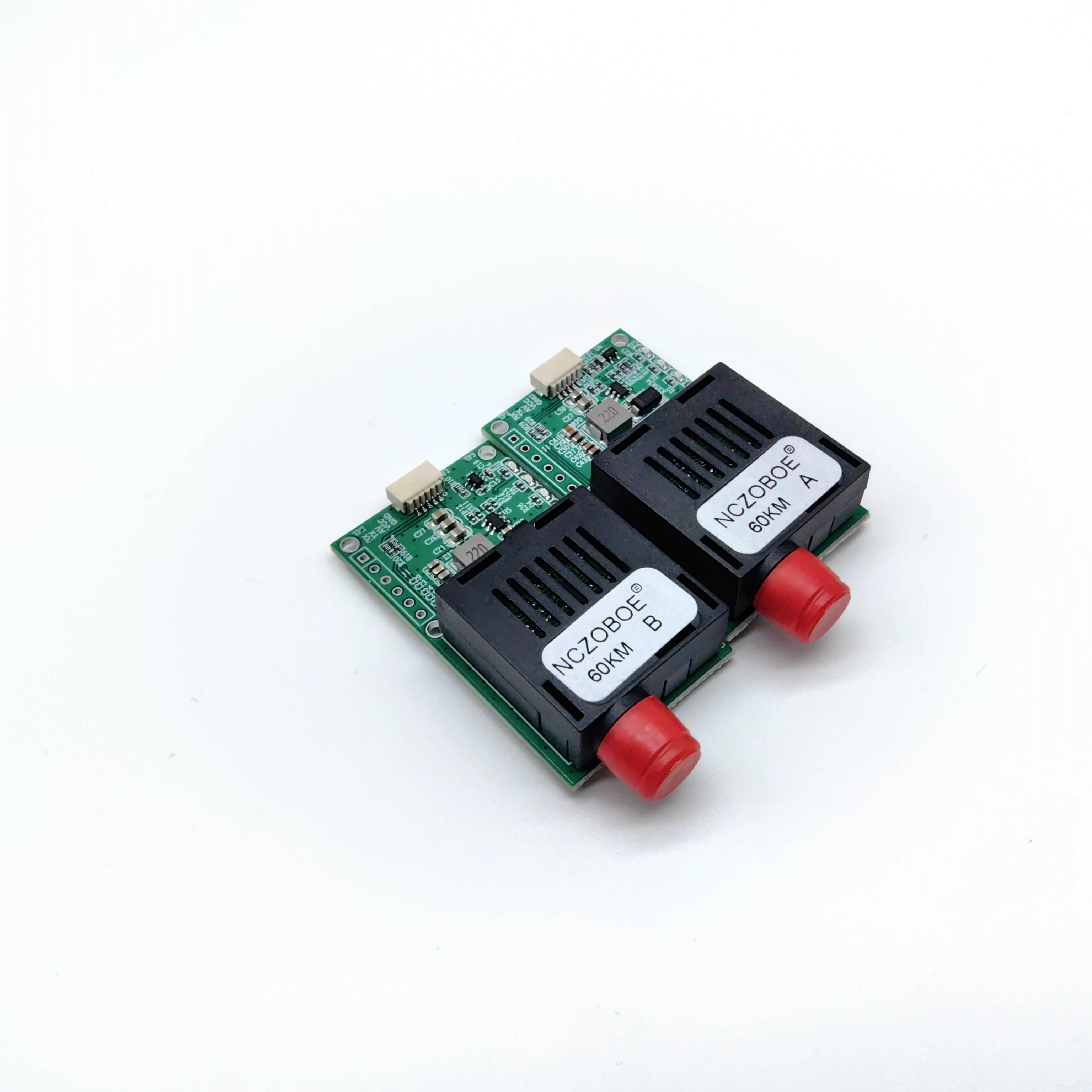 

NCZOBOE Sky/Earth TTL Optical Transceiver Module DC 5.5-26V FC RX/TX/AV/VCC/GND Interface for Drones TTL to Fiber Optic Module