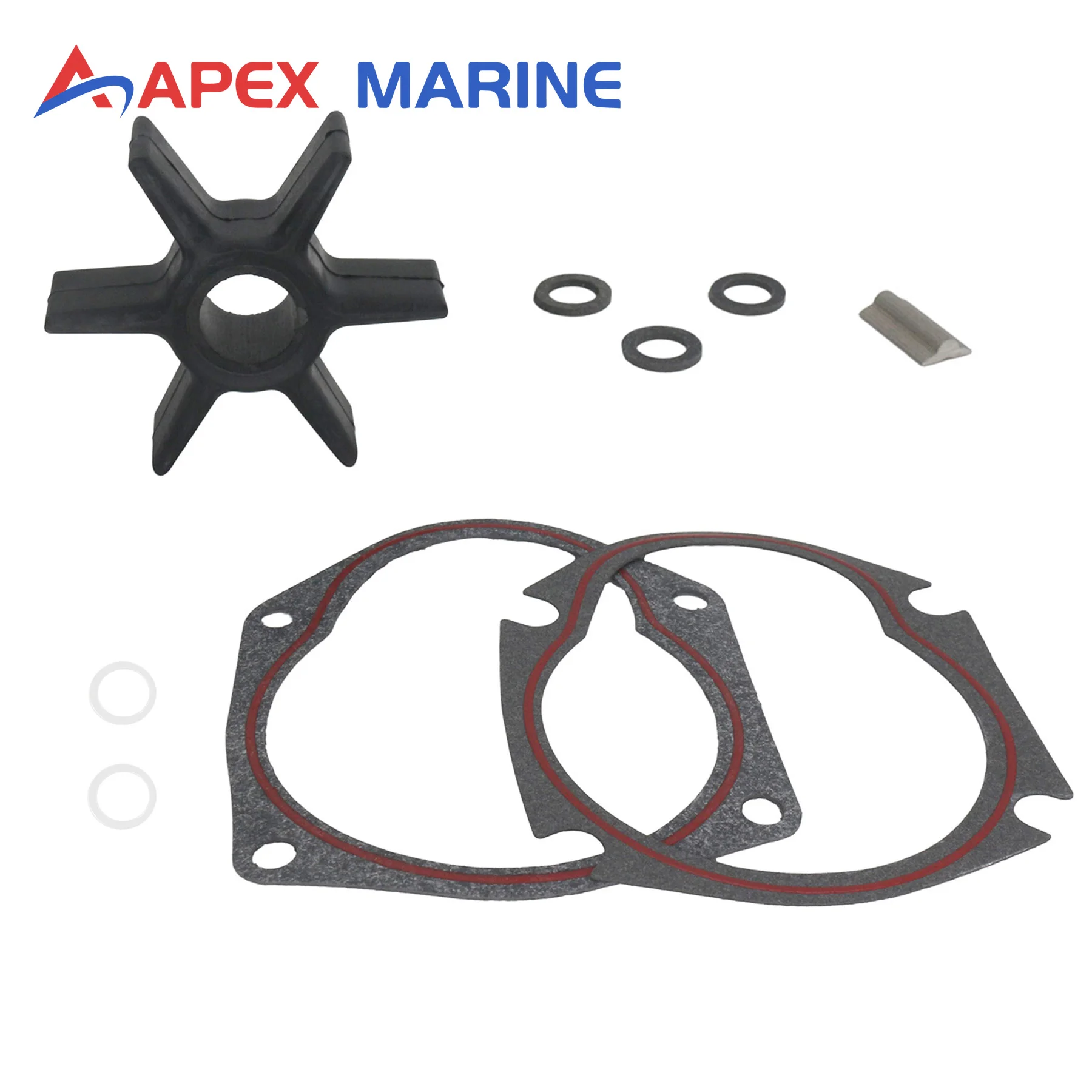 47-19453 Impeller Repair Kit W/ Key Compatible with Mercury Marine 4 Stroke 40 50 60 HP Outboard Engines Replacement  47-19453T