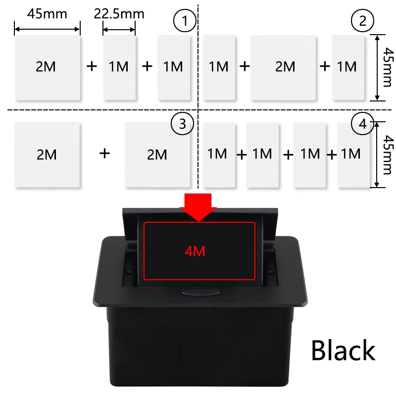 S Black Empty Box