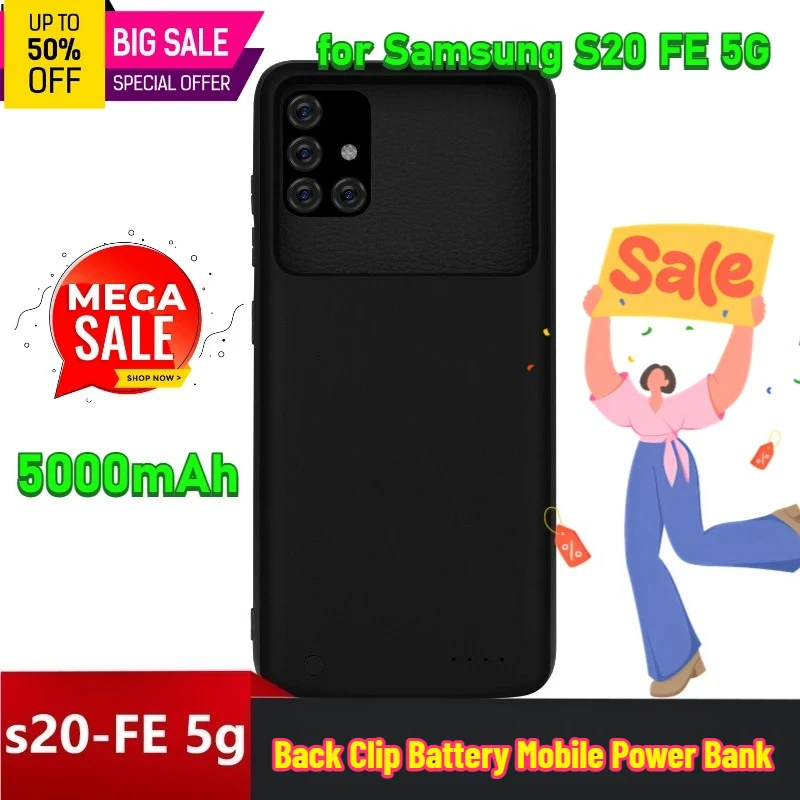 

5000mAh for Samsung S20 FE 5G Back Clip Battery Mobile Power Bank