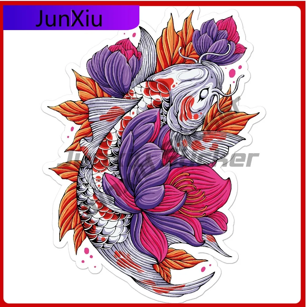 

Koi Fish Vinyl Anime Limited Scratch Resistant Creative Laptop Decal Waterproof Car Window Bumper Auto Exterior Gift Decor