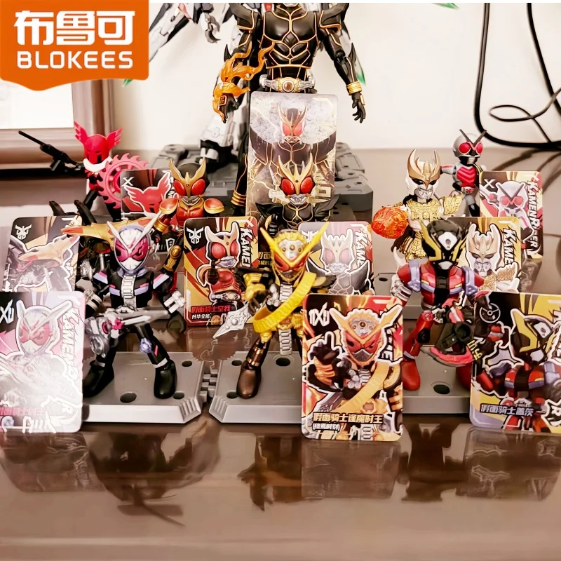 

Новая оригинальная аниме-фигурка Kamen Rider Blokees Blind Box Starlight Version 4, фигурка Kuuga Geiz Zi-O Kuuga, собранные игрушки, подарки