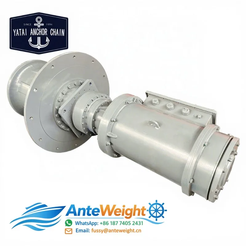 100KN Steel Anchor Windlass Marine Hydraulic Electric Vertical Rope Capstan for Replacement/Repair