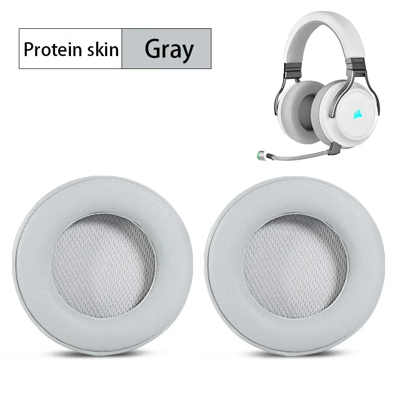 YAYINCC Ersatz-Ohrpolster für CORSAIR VIRTUOSO RGB Wireless SE Headset Kopfhörer Lederhülle Ohrhörer Ohrenschützer 12.03 – Detail 10