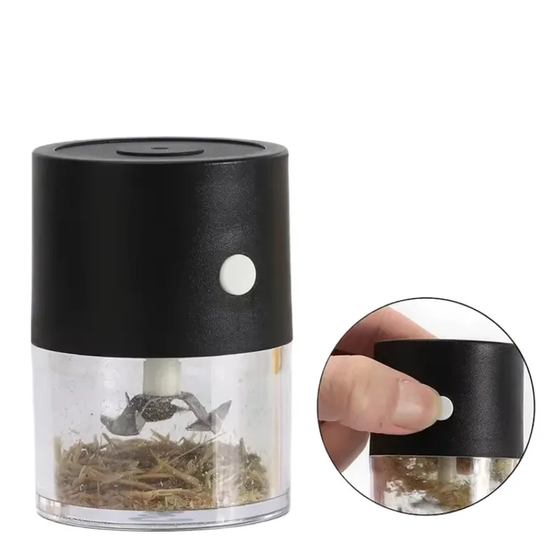 JUSES Small Electric Dry Herb Grinder USB Charging Herbal Crusher Multiple Colors Tobacco Pipe Cutting Machine Smoke Accessories