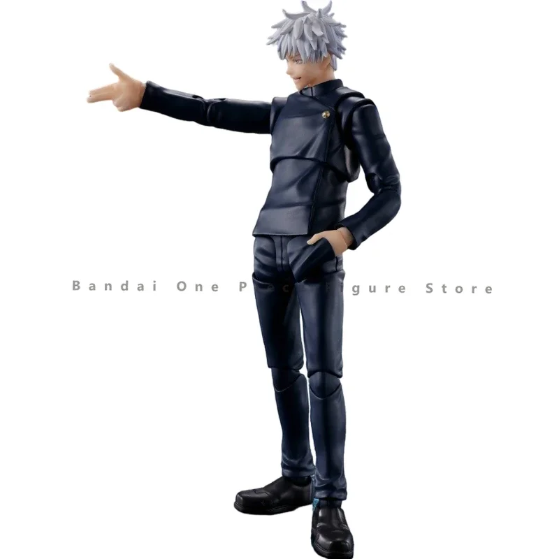 Bandai-Jujutsu Kaisen SHF Satoru Gojo Figuras de Ação, Brinquedos de Animação, Modelo Colecionador Genuíno, Presentes Anime Hobby, Original, Em Stock