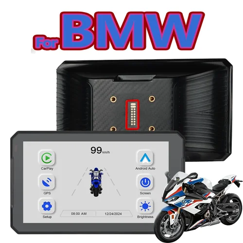 Carplay para bmw XR M1000 R1200GS R1250GS S1000XR R1300GS navegador portátil de motocicleta de 7 pulgadas CarPlay Android Auto Navigator