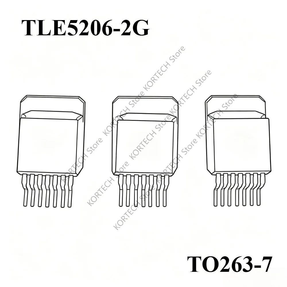 5PCS/Lot Original TLE5206-2G 5206-2G TO263-7 For stepper motor driver chip
