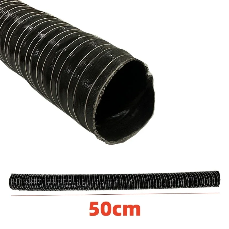 0.5m Car Hood Air Intake Pipe Air Ducting Hose Tube Cold Heat Resistant Temperature Resistance Flexible Filter Pipe ID: 20-115mm