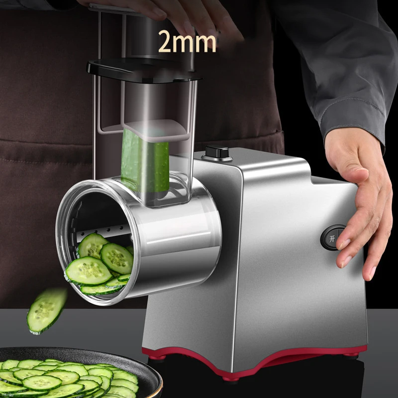 

Electric Multifunctional Vegetable Cutter Home Vegetable Cutter God Commercial Automatic Potato Shredder Shredder Slicer 220V