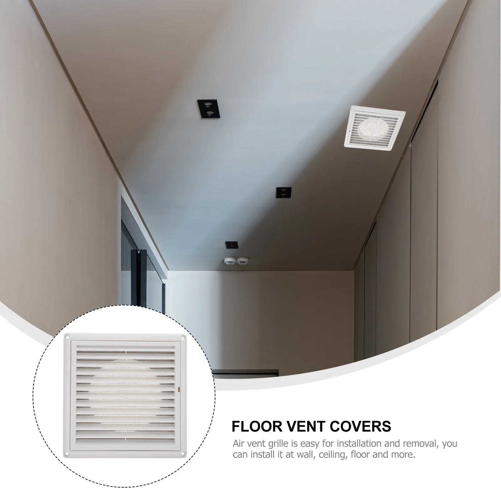 

Air Vent Grille Ceiling Floor Register Cover Uv Resistant Durable Return Air Grille For Home Furnace Heating Vents