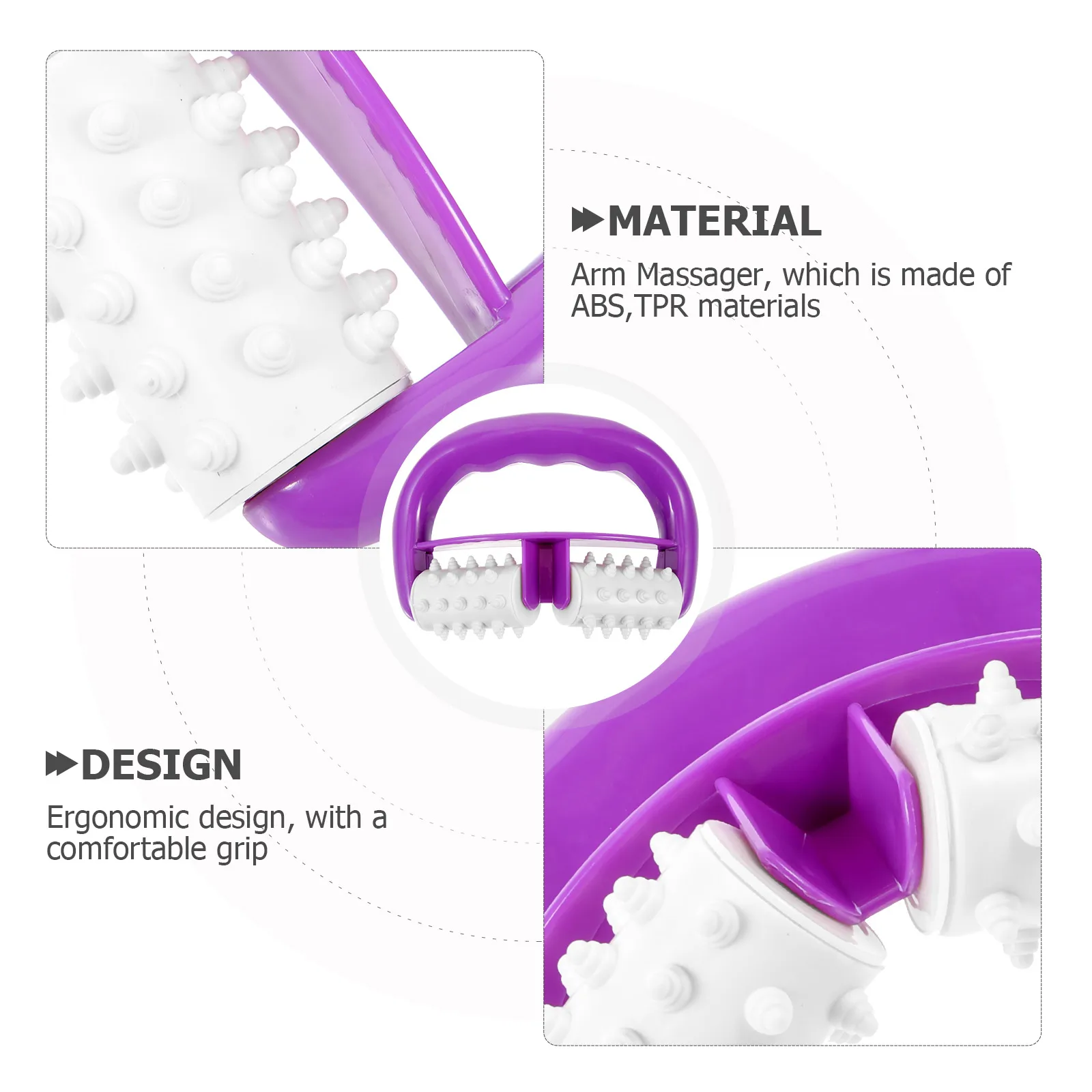 

Arm Massager Leg Roller Muscle Stick Tool for Muscles Legs Manual Operation Handheld