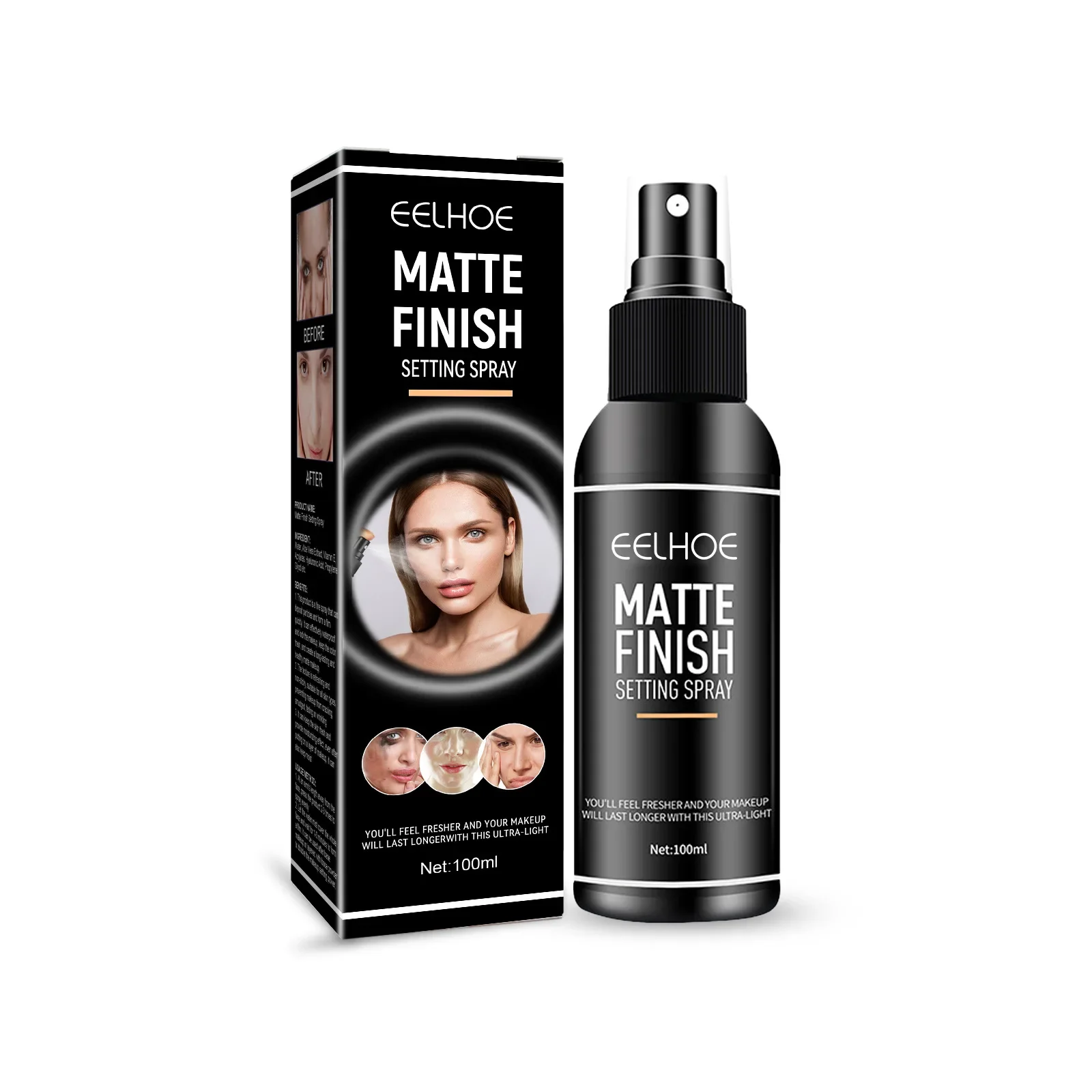 Sdatter Eelhoe Make-up Einstellung Spray mattes Finish wasserdicht langlebiges Öl Kontrolle erfrischend schnell Foundation Fixer machen u