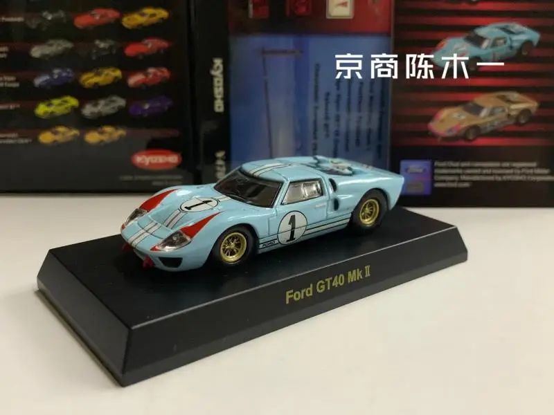 1/64 KYOSHO  forFORD GT40 MK2 #1 #9 LM F1 RACING 1966  Collection of die-cast alloy car decoration model toys