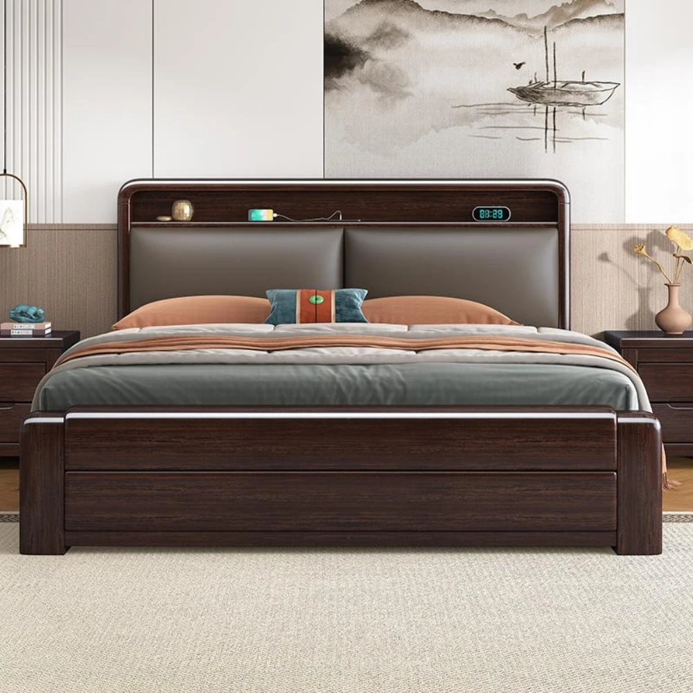 

Storage Unique Bed Organizer Nordic Aesthetic Nightstands Upholstery Bed Lounge Modern Muebles Para Dormitorio Decoration