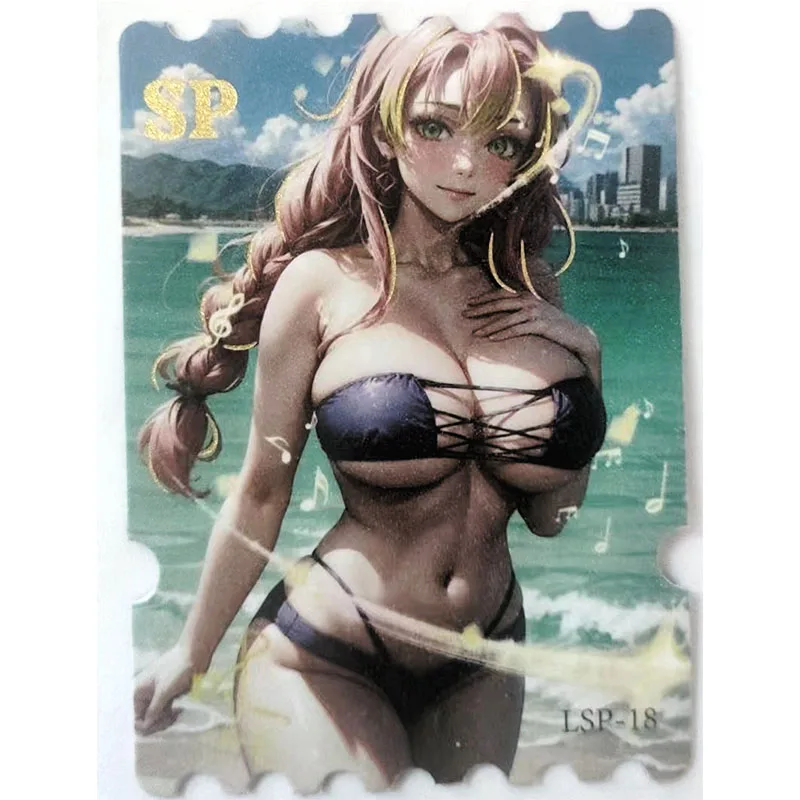 Anime Goddess Story Rare SP Refraction Foil Kochou Shinobu Haruno Sakura Nami Toys for boys Collectible Cards Birthday Present