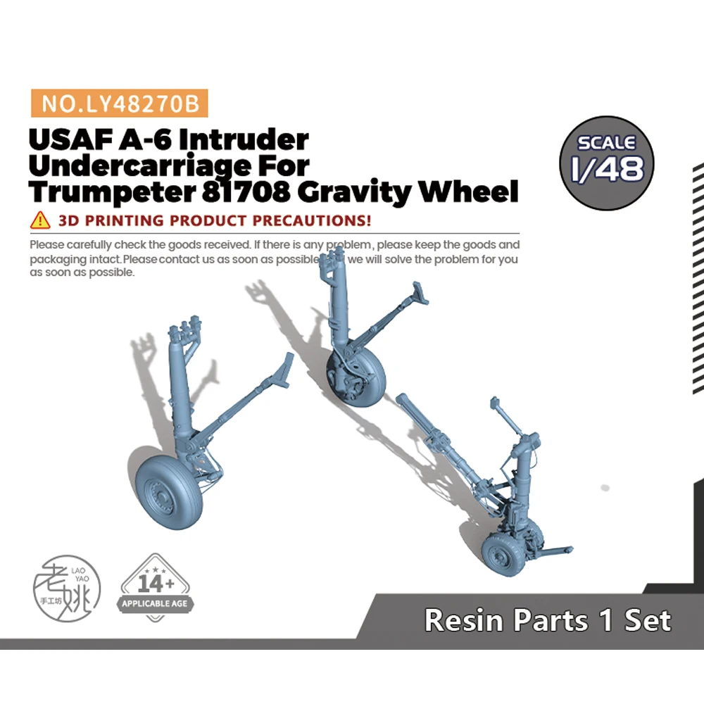 Yao\'s Studio LY270B  1/48 1/32 Model Upgrade Parts USAF A-6 Intruder Undercarriage For Trumpeter 81708 Gravity Wheel 1set