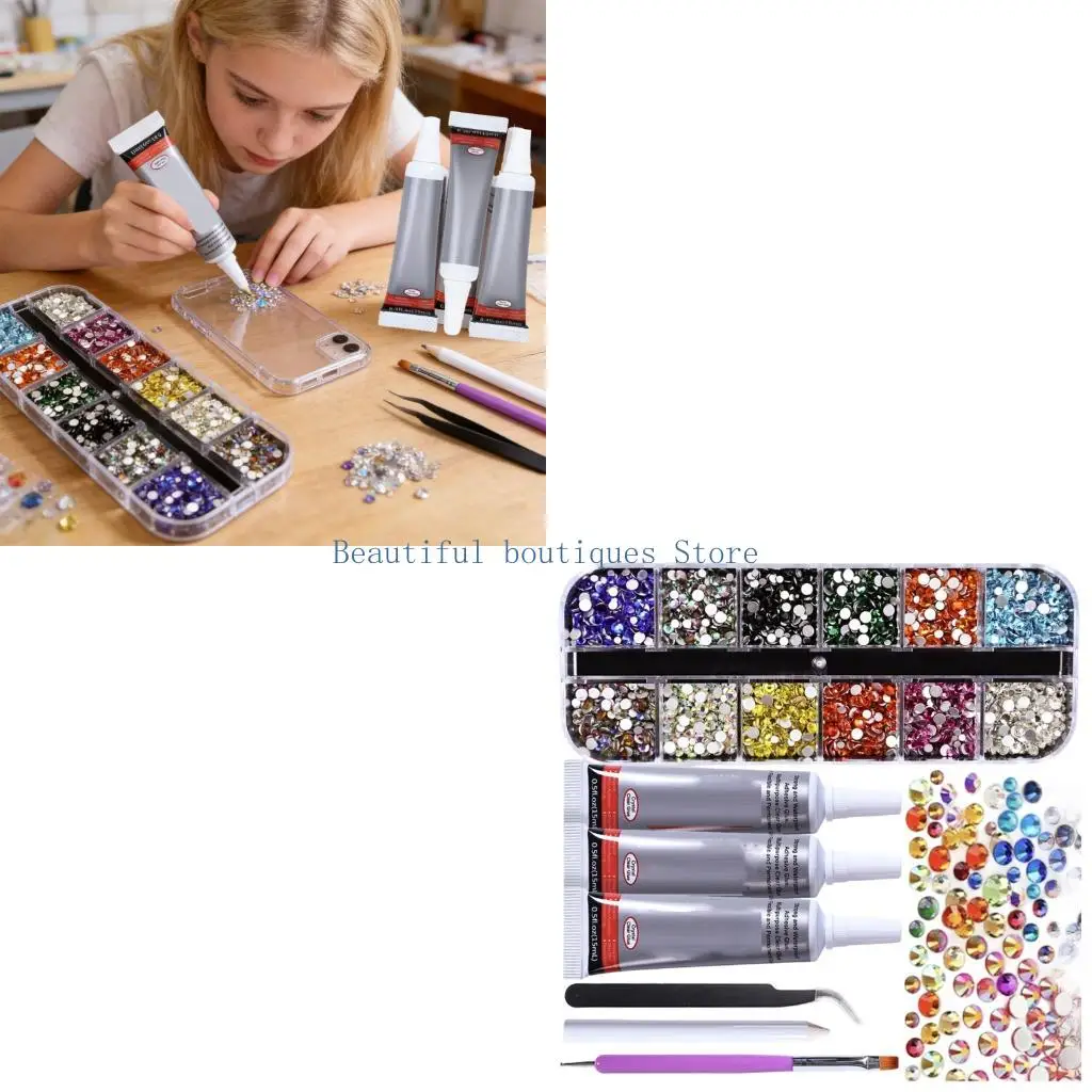 U4LF Crystals Rhinestones Pack For Professional Crafting And Decoration