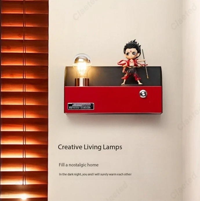 

Креативный настенный светильник в стиле ретро для гостиной, кабинета, спальни, прикроватные атмосферные светильники