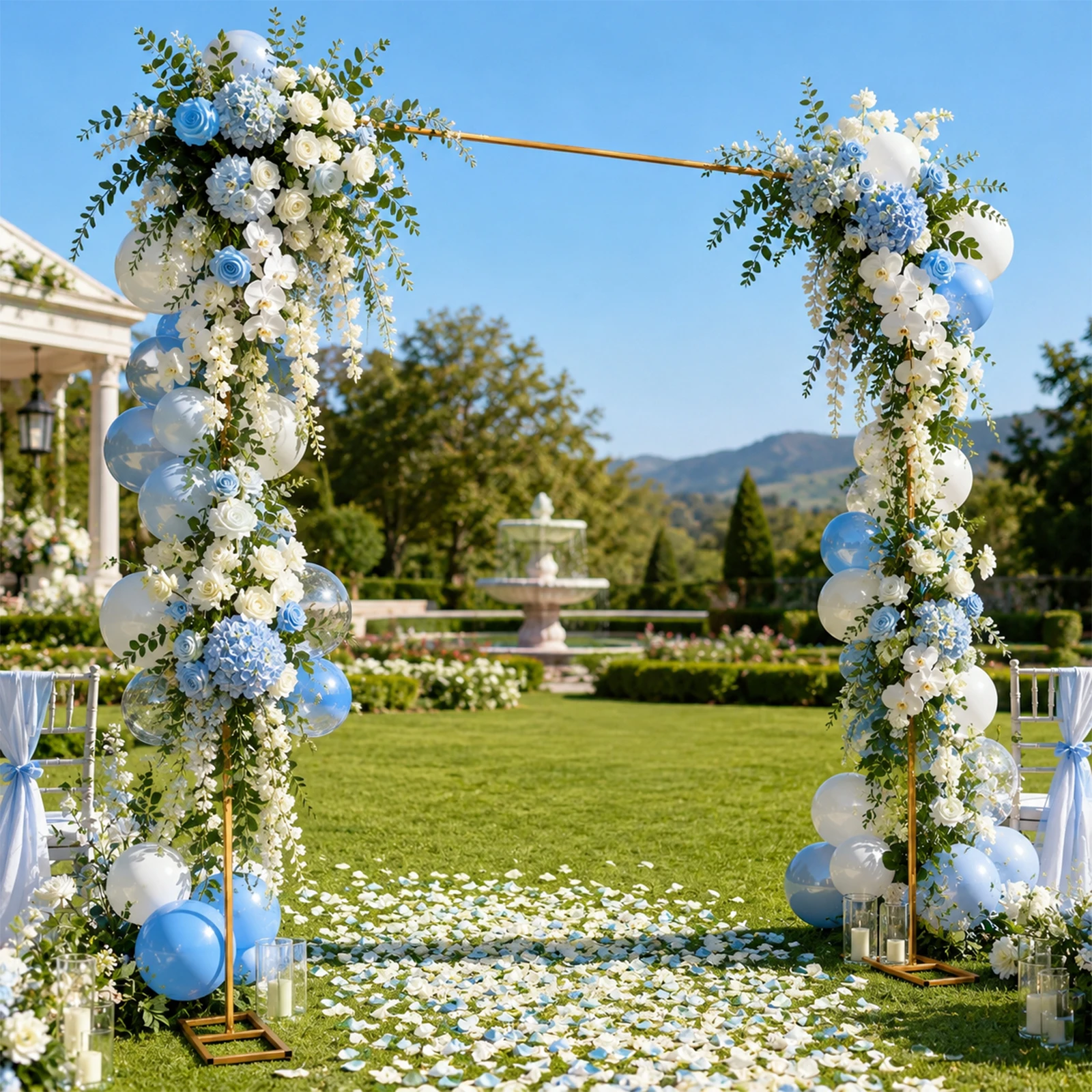 Wedding Arch Stand, Wedding Stand, Wedding Background Stand, Adjustable Iron Pipe Frame, Sturdy Outdoor Wedding Decoration, Easy Assembly