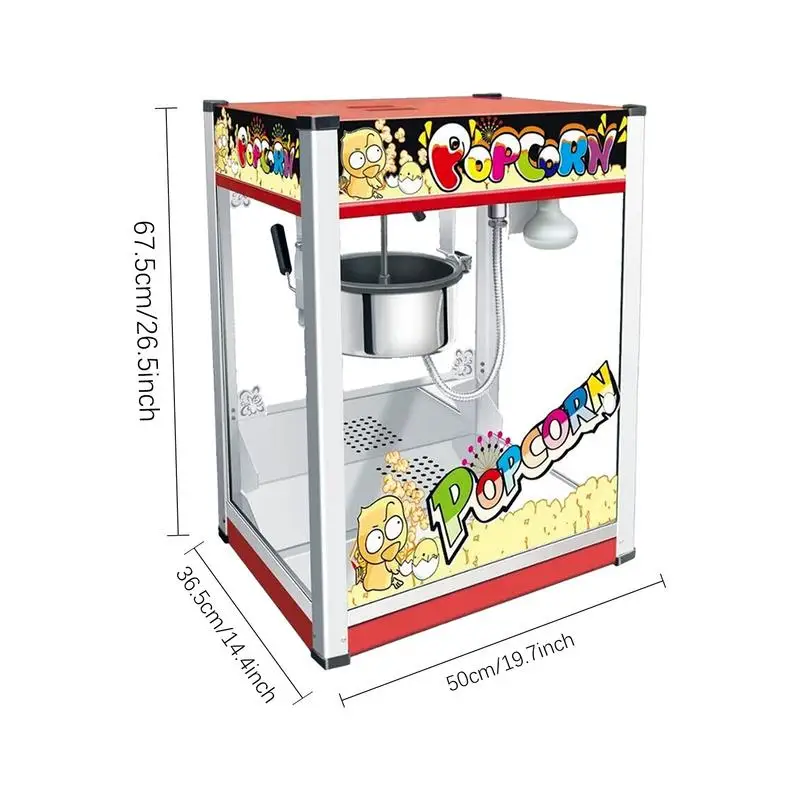 Popcorn Machine Table Top Commercial Popcorn Machine 110v Table Top Making Machine Fully Automatic Trolley Corn Popper DIY images - 6