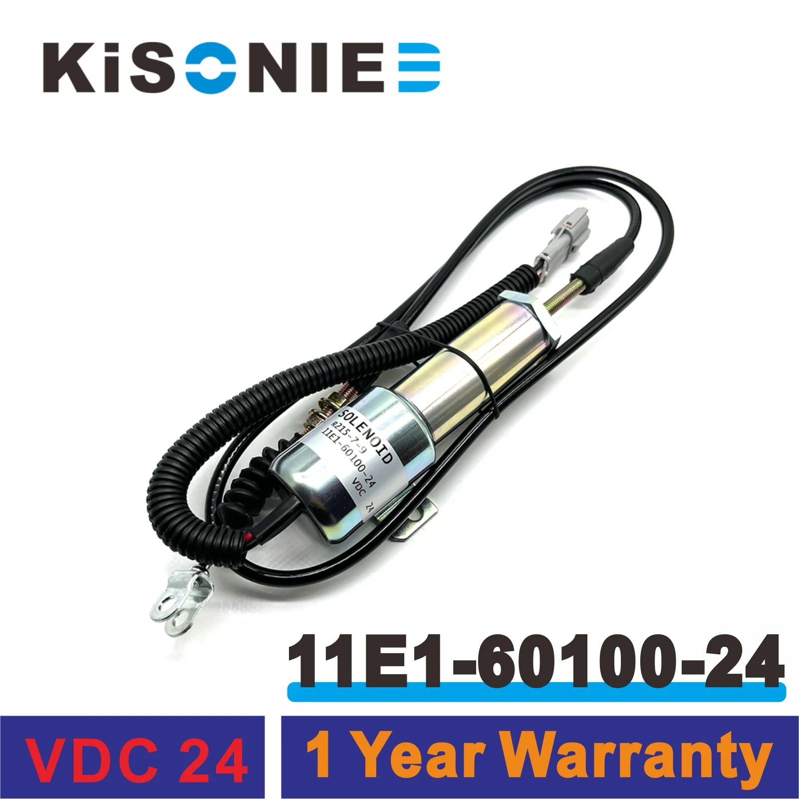 

24V Fuel Shut Off Stop Solenoid 11E1-60100-24 60V1-60100-24 For Hyundai R210 R130-5 R210-7 R215-7 Daewoo Doosan DH220-5