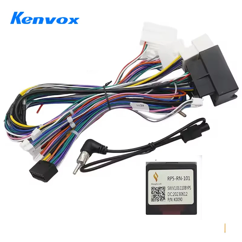 16 Pin Android Car Radio Wiring Harness Adapter Canbus Box Decoder For Renault Megane 3 Fluence Koleos 2010 2014 Power Cable