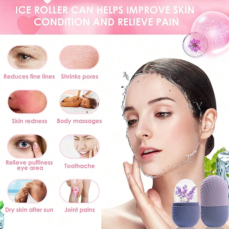 Facial Skin Care Tray Ice Tray Deep Cleansing Blackhead Remover Shovel Skin Beard 0.25mm Needle Micro Facial Roller Tool Set